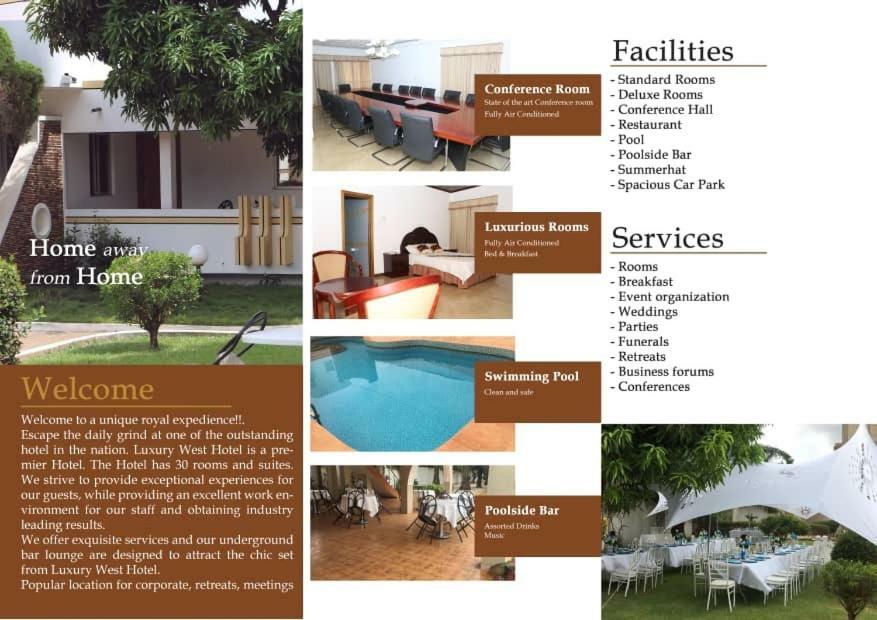 Luxury West Hotel Adenta ภายนอก รูปภาพ